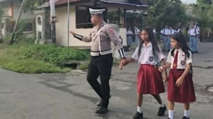 Sat Lantas Polres Kepulauan Tanimbar Gelar Pengaturan Pagi