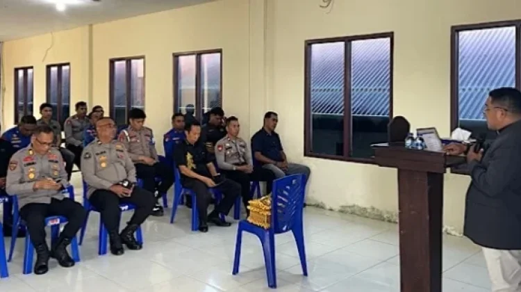 Polres Kepulauan Tanimbar Gelar Binrohtal Rutin Mingguan