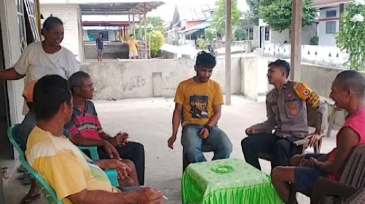Bhabinkamtibmas Namtabung Jaga Kondusifitas Kamtibmas