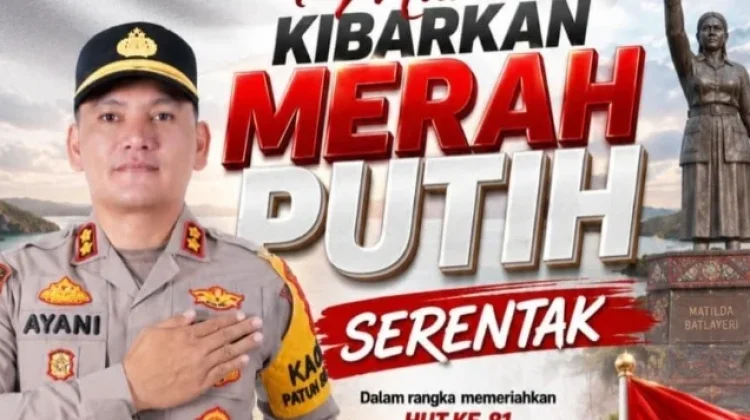 Kapolres Kepulauan Tanimbar Serukan Kibarkan Bendera Merah Putih