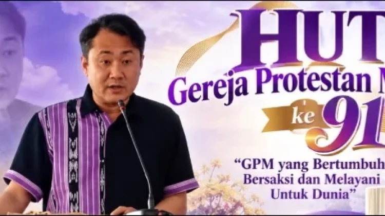Bupati dan Ketua DPRD Tanimbar Hadiri Perayaan HUT ke-91 GPM di Larat.