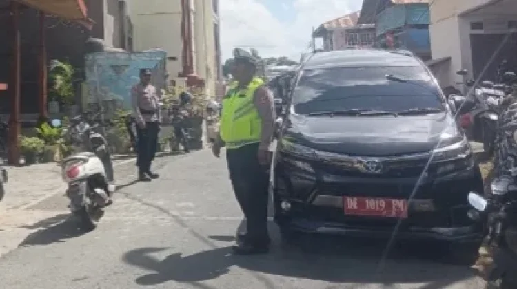 Sat Lantas Polres Kepulauan Tanimbar Amankan Ibadah Minggu