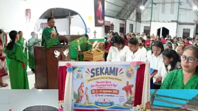 SEKAMI Paroki St. Yosep Lorwembun Gelar Lomba Rohani Meriahkan BKSN 2026
