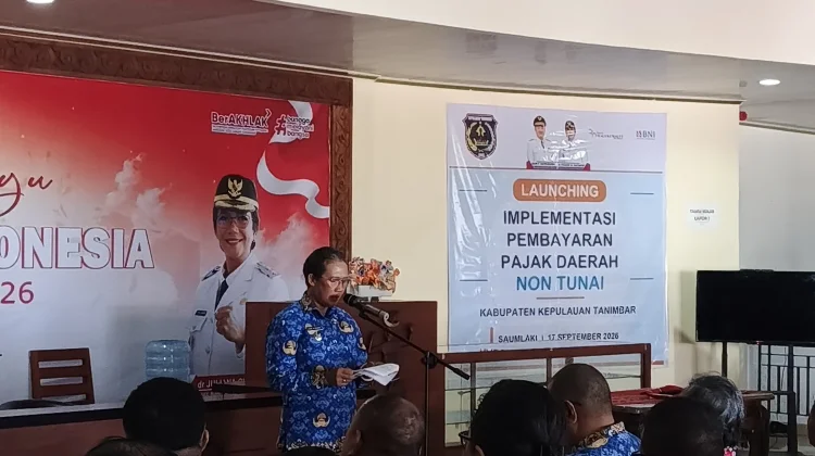 Wabup Tanimbar Launching Sistem Pembayaran Pajak Daerah Secara Non Tunai