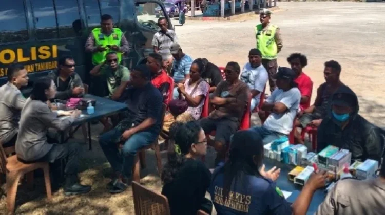Sat Lantas Polres Kepulauan Tanimbar Gelar Bakkes