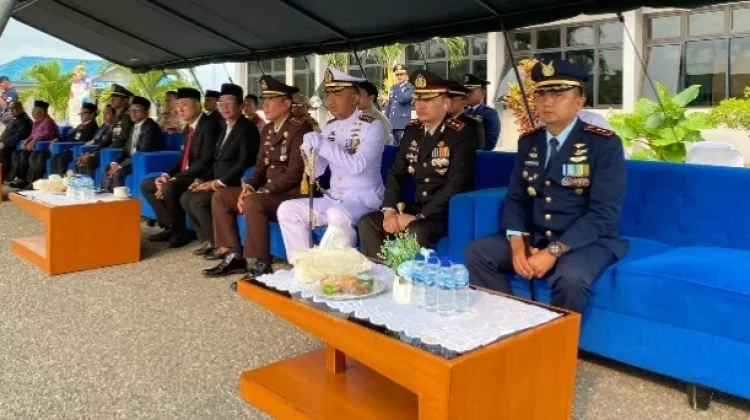 Kapolres Kepulauan Tanimbar Hadiri Upacara HUT TNI ke-81