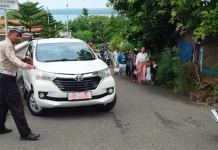 Sat Lantas Polres Kepulauan Tanimbar Amankan Ibadah Minggu