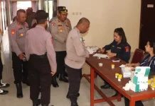 Polres Kepulauan Tanimbar Gelar Tes Urine