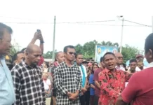 Arca Kristus Raja Tiba di Arui Das, Disambut Tarian dan Doa Adat