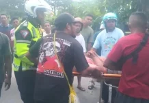 Evakuasi Korban, Kanit Turjawali Polres Tanimbar Datangi TKP