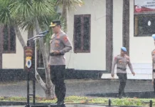 Kapolres Kepulauan Tanimbar Pimpin Apel Pagi Jam Pimpinan