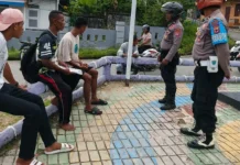 Personel Pos Pam Ops Ketupat Intensifkan Patroli Kamtibmas