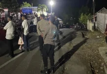 Bhabinkamtibmas Tumbur Pantau Persiapan Ibadah Paskah