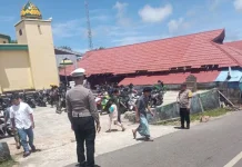 Sat Lantas Polres Kepulauan Tanimbar Amankan Sholat Jumat