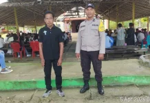 Bhabinkamtibmas Polres Kepulauan Tanimbar Amankan Ibadah Paskah