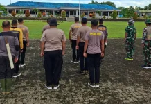 Sambut HUT TNI AU Polres Partisipasi Kerja Bakti