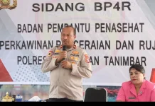 Polres Kepulauan Tanimbar Gelar Sidang BP4R
