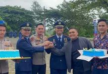 Kapolres dan Dandim Beri Kejutan HUT TNI AU