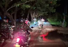 Personel gabungan TNI-Polri Gelar Patroli Pasca Bentrok Warga