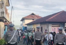 Sat Lantas Polres Kepulauan Tanimbar Amankan Jalan Santai