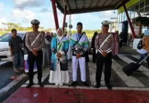 Polres Kepulauan Tanimbar Kawal Keberangkatan Jemaah Haji