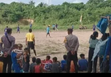 Bhabinkamtibmas Watmuri Amankan Turnamen Futsal Solafide Cup I