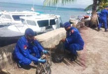 Sat Polair Polres Kepulauan Tanimbar Kembali Bersih-Bersih Pelabuhan
