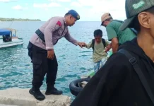 Sat Polair Polres Kepulauan Tanimbar Amankan Debarkasi