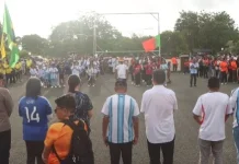 Kapolres Kepulauan Tanimbar Hadiri Walk Celebration