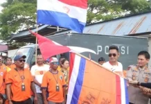 Kapolres Kepulauan Tanimbar Dampingi Wabup Lepas Konvoi Damai