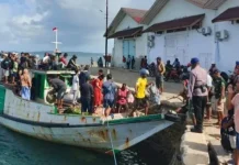 Sat Polair Polres Kepulauan Tanimbar  Amankan Debarkasi