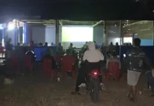 Polsek Tansel Amankan Nobar Piala Dunia 2026