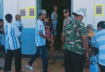 Polsek Fordata Monitoring Nobar Piala Dunia 2026