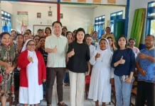 Bupati Tanimbar Hadiri Pembagian Rapor di SD Don Bosco III Saumlaki