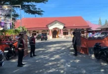 Sat Samapta Polres Kepulauan Tanimbar Amankan Sejumlah Gereja