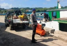 Sat Polair Polres Kepulauan Tanimbar Jaga Embarkasi