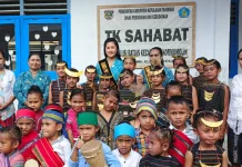 Bunda Paud Tanimbar  Sukseskan Gerekan Wajib Belajar Satu Tahun Pra Sekolah