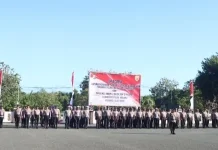 Kapolres Kepulauan Tanimbar Pimpin Upacara Hari Bhayangkara ke-80