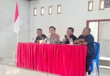 Kapolres Kepulauan Tanimbar Hadiri Sosialisasi Kompensasi Pemilik Lahan