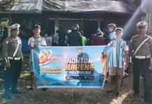 Sat Lantas Polres Kepulauan Tanimbar Amankan Nobar
