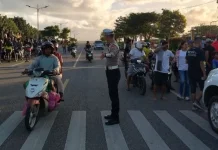 Polres Kepulauan Tanimbar Antisipasi Kemacetan Nobar Piala Dunia