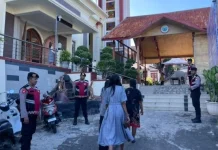 Sat Samapta Polres Tanimbar gelar pengamanan Ibadah Minggu