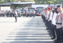 Kapolres Kepulauan Tanimbar Pimpin Apel Pengecekan