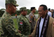 Kedatangan Tamu Negara Demi Groundbreaking Masela Lanud IG Dewanto