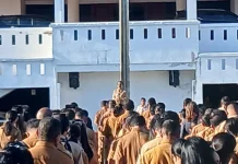 Pimpin Apel Gabungan Wabup Tanimbar Tegaskan Komitmen Disiplin ASN