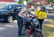 Polres Kepulauan Tanimbar Bersama Dispemda Gelar Pendataan Kendaraan