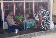 Bhabinkamtibmas Kabiarat Gelar Door to Door System