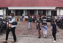 Sat Lantas Polres Kepulauan Tanimbar Amankan Ibadah Minggu