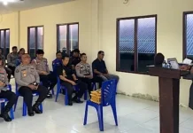 Polres Kepulauan Tanimbar Gelar Binrohtal Rutin Mingguan