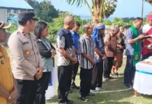 Kapolsek Kormomolin Hadiri Peletakan Batu Pertama Ruang OSIS